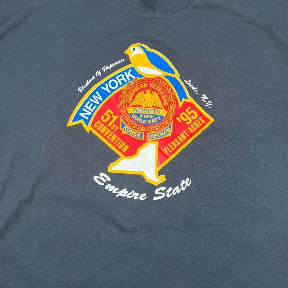 Vintage 1995 Amvets World War 2 51st‎ Convention Tshirt - Picture 2 of 4